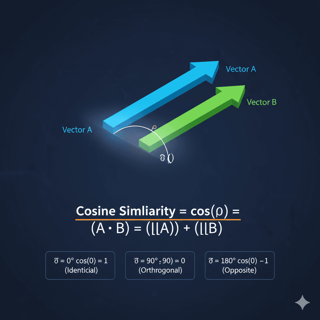 Cosine similarity vector comparison cover image