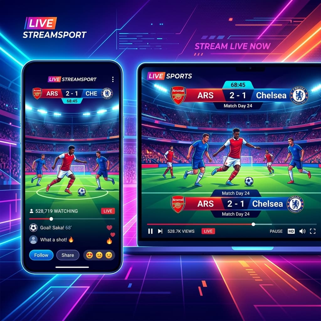 FIFA World Cup 2026 live streaming illustration