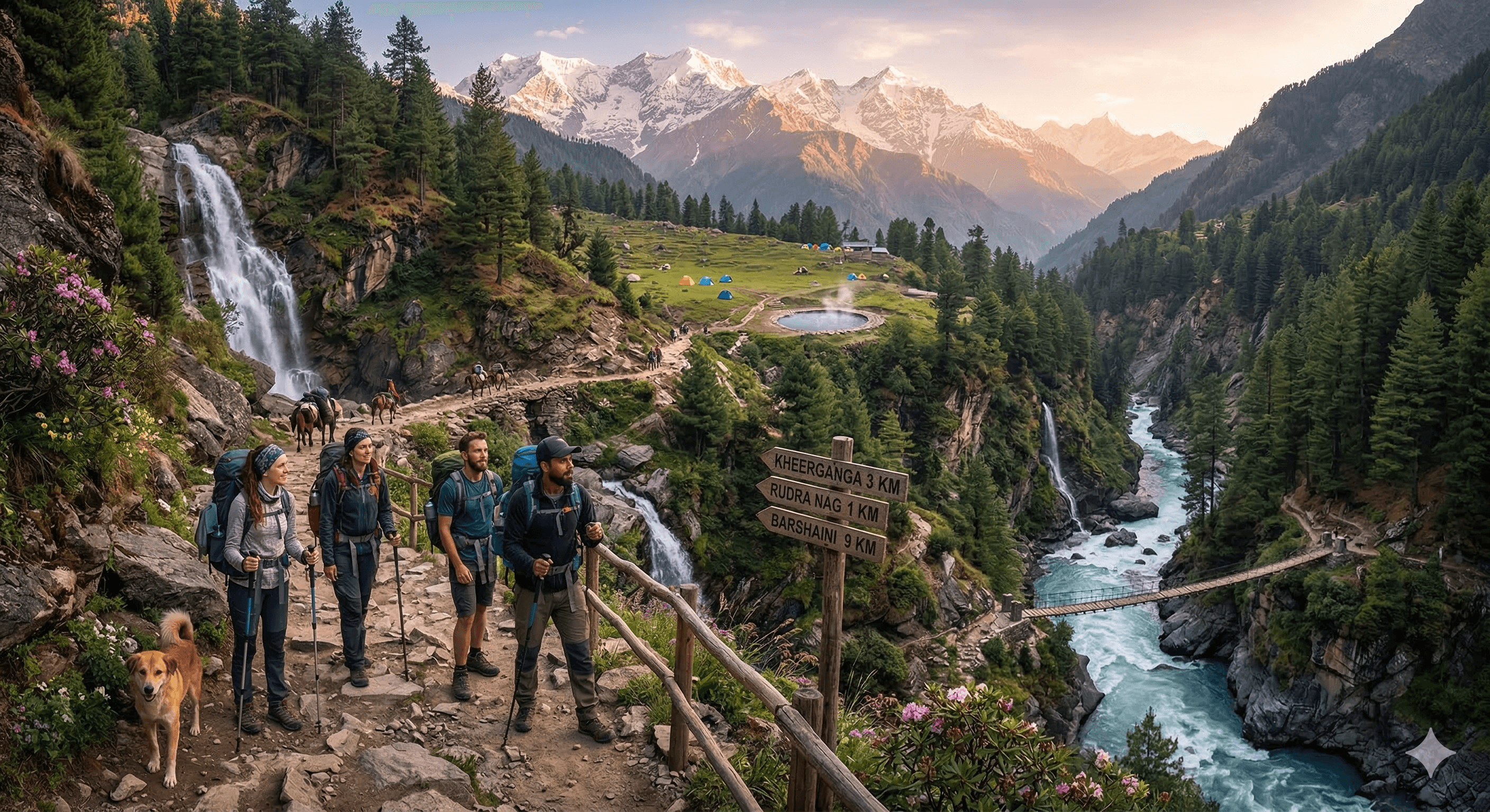 Mountain valley landscape