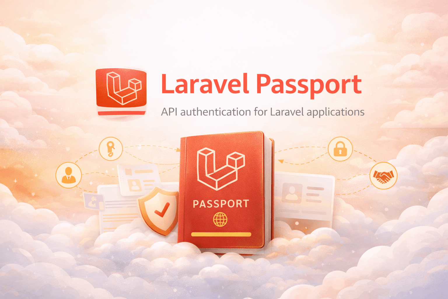 Laravel Passport OAuth2 token flow visual