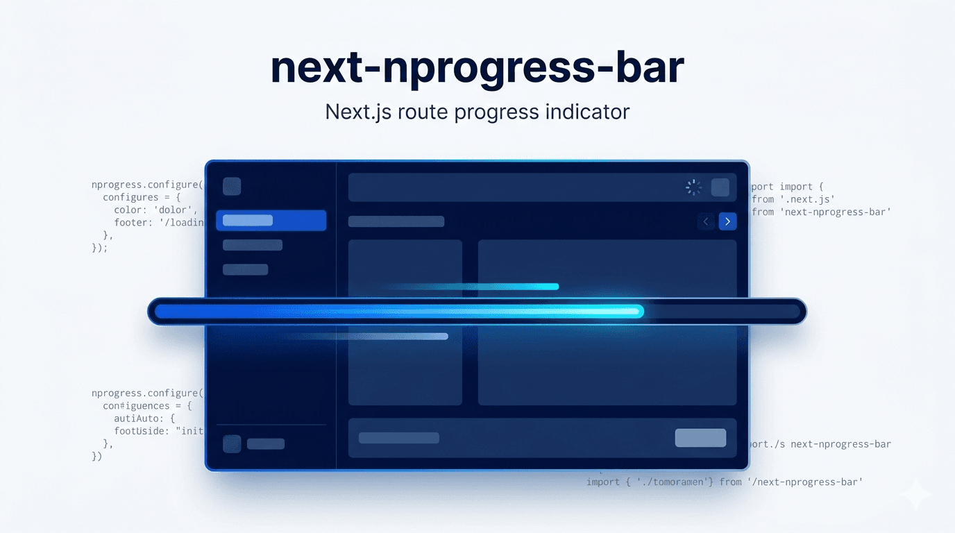 Next.js route loading bar visual